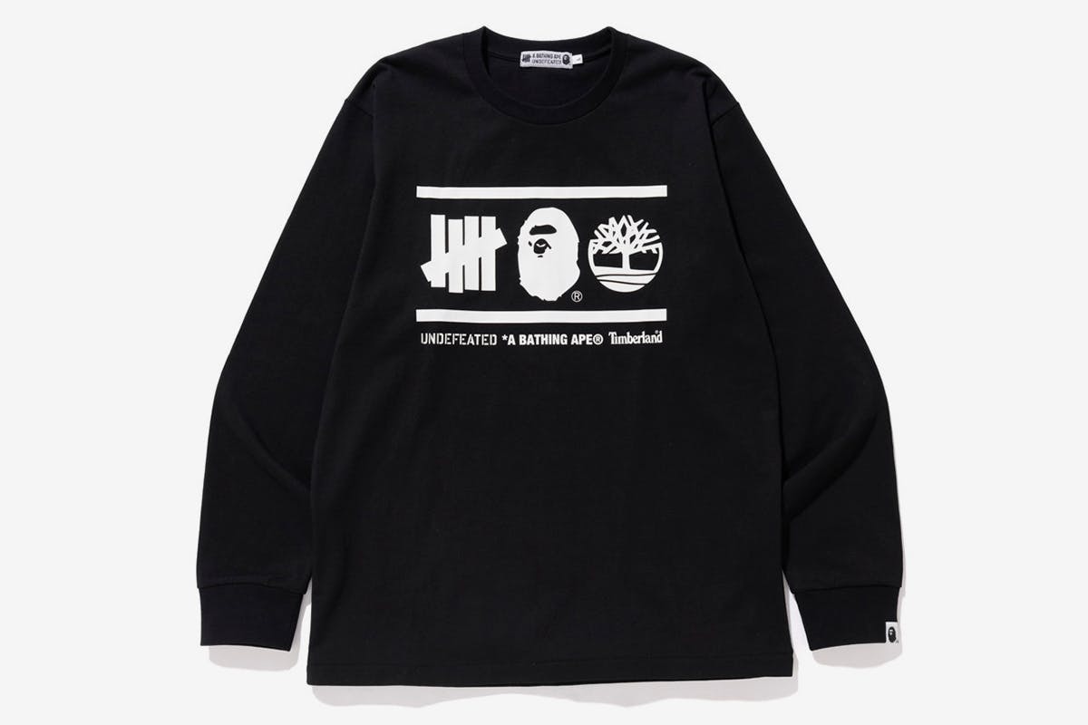 timberland x undefeated x bape